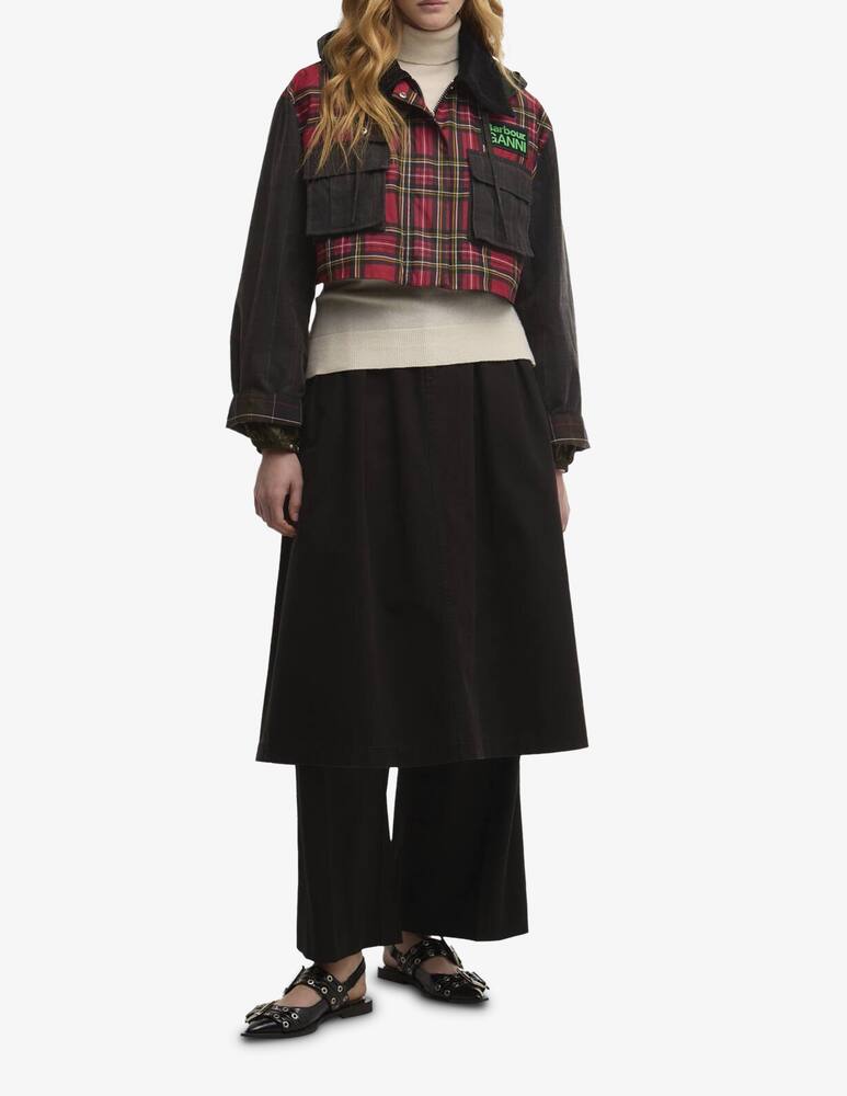 rinascente Barbour Parka peplum Ganni x Barbour