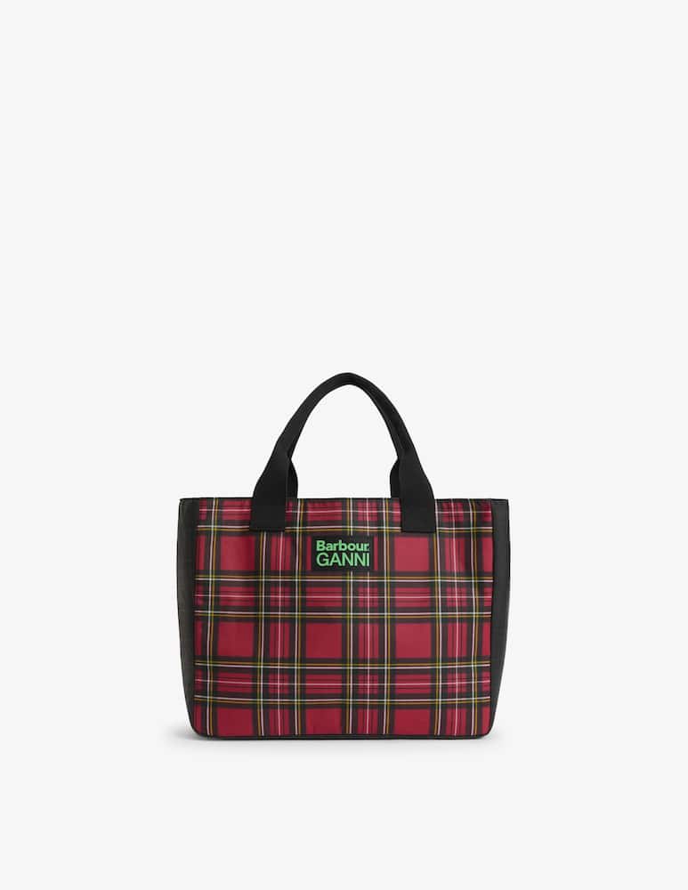 Barbour Borsa shopper in cotone cerato Barbour x Ganni - immagine 1 Barbour Borsa shopper in cotone cerato Barbour x Ganni - immagine 1