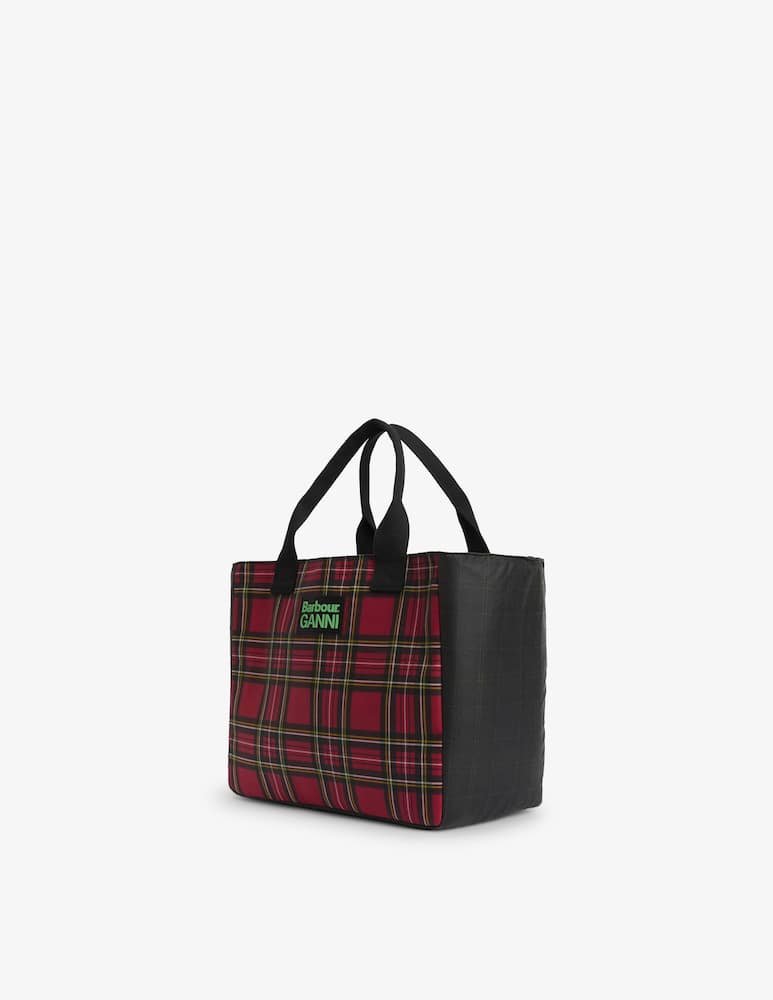 Barbour Borsa shopper in cotone cerato Barbour x Ganni - immagine 2 Barbour Borsa shopper in cotone cerato Barbour x Ganni - immagine 2
