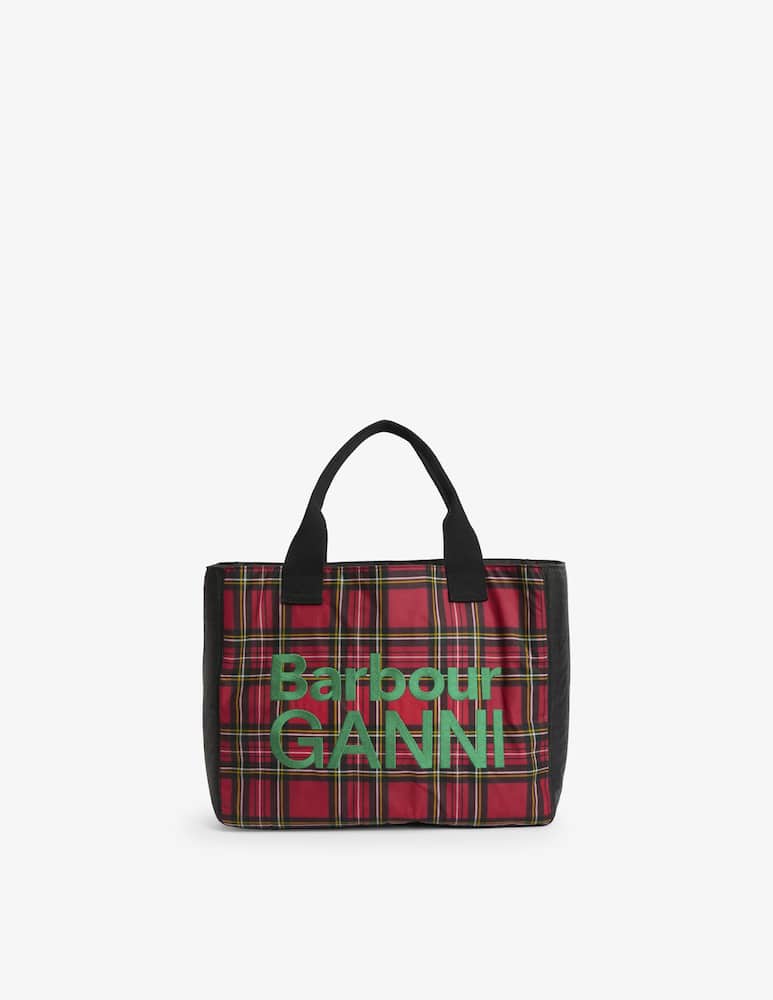 Barbour Borsa shopper in cotone cerato Barbour x Ganni - immagine 3 Barbour Borsa shopper in cotone cerato Barbour x Ganni - immagine 3