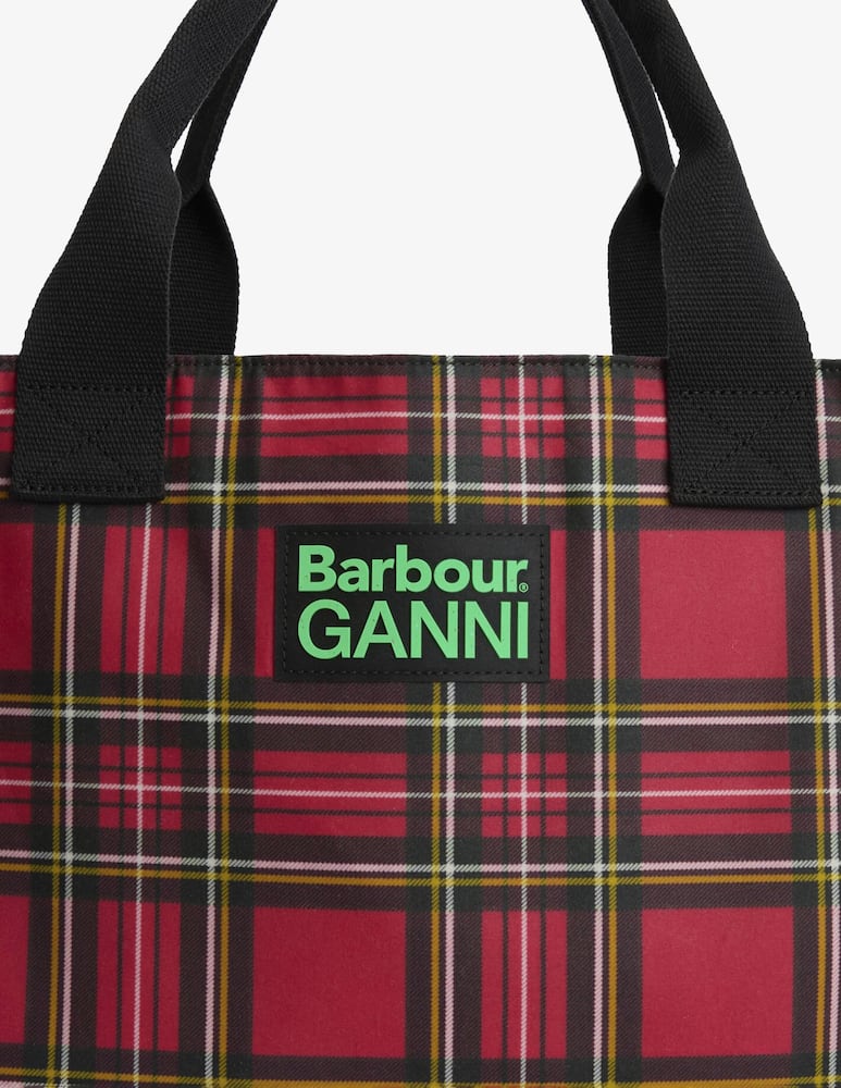 Barbour Borsa shopper in cotone cerato Barbour x Ganni - immagine 4 Barbour Borsa shopper in cotone cerato Barbour x Ganni - immagine 4