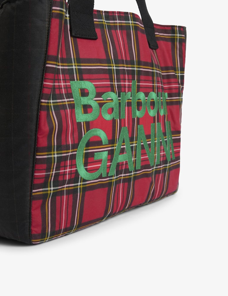 Barbour Borsa shopper in cotone cerato Barbour x Ganni - immagine 5 Barbour Borsa shopper in cotone cerato Barbour x Ganni - immagine 5