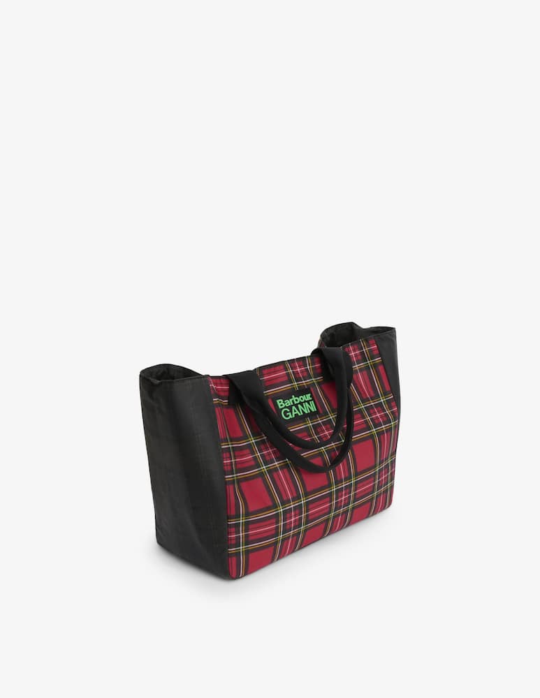 Barbour Borsa shopper in cotone cerato Barbour x Ganni - immagine 6 Barbour Borsa shopper in cotone cerato Barbour x Ganni - immagine 6