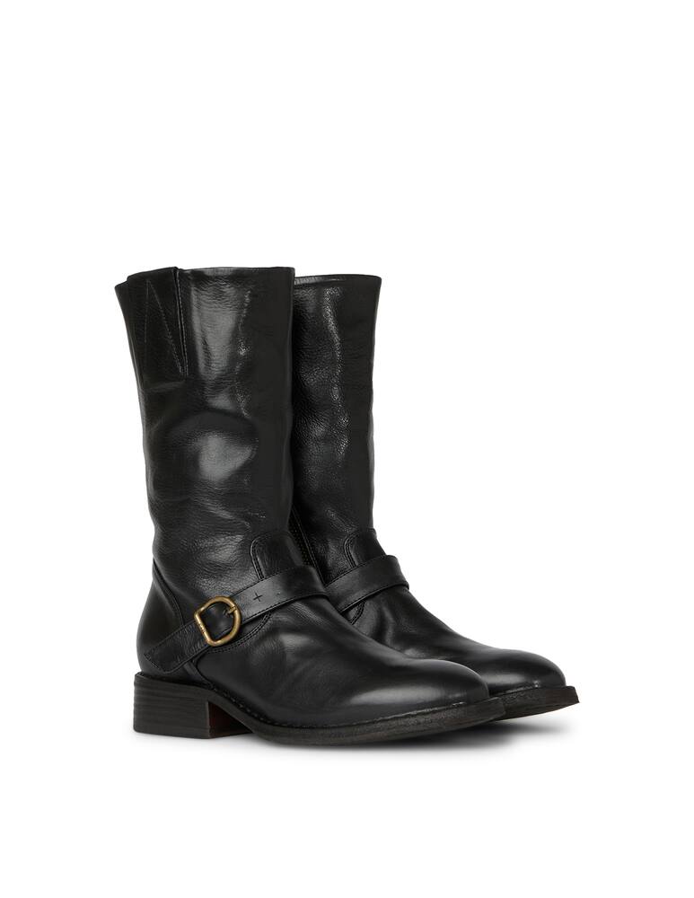 rinascente Fiorentini + Baker Aba Alexa leather buckle biker boots