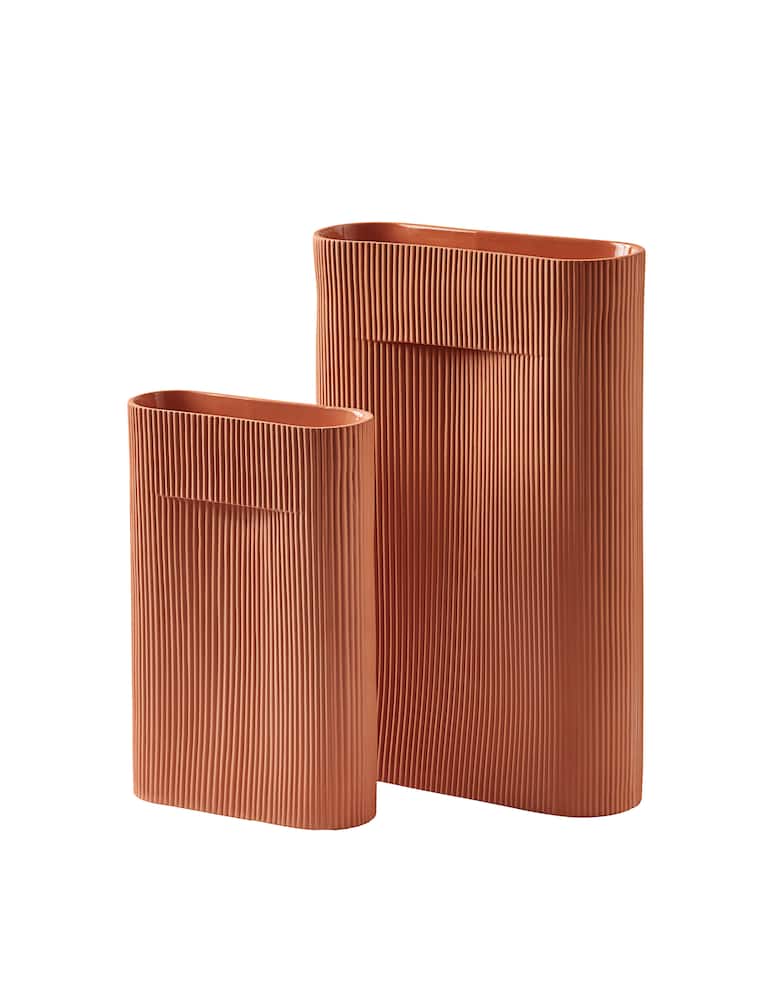 rinascente Muuto Ridge vase - Brown