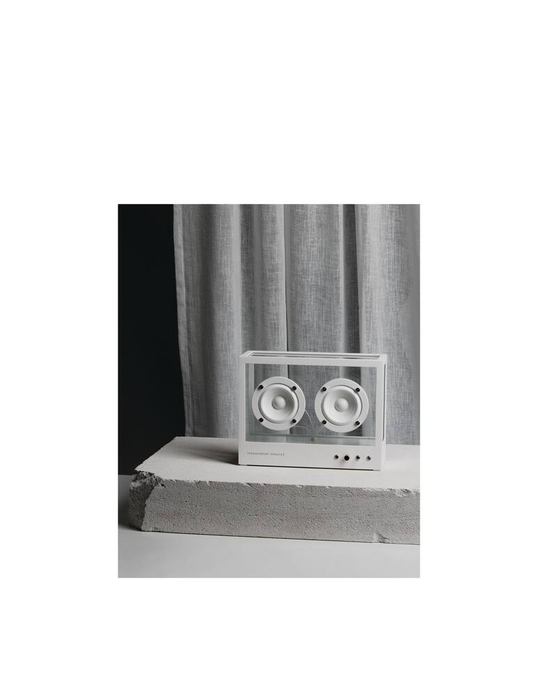 rinascente Transparent Sound Small Transparent Speaker - white