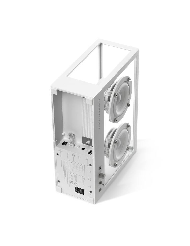 rinascente Transparent Sound Small Transparent Speaker - white