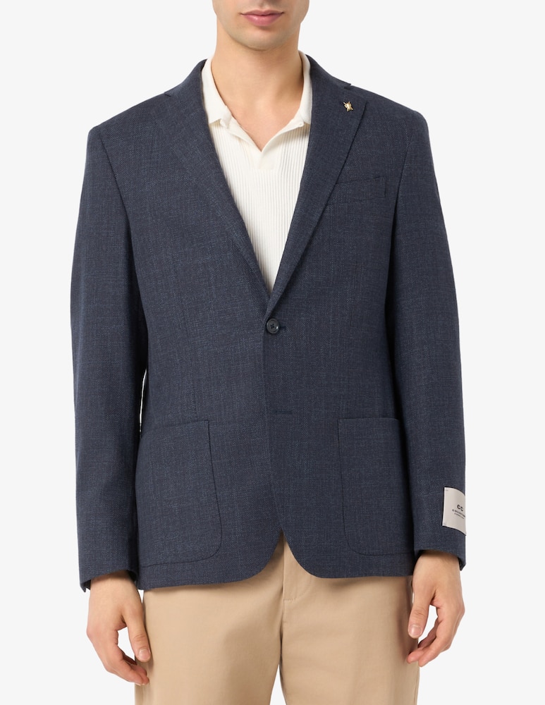 rinascente CC Collection Giacca sfoderata in cotone e lana Drop 6