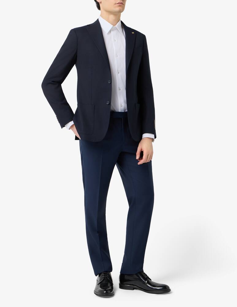 rinascente CC Collection Giacca sfoderata hopsack in lana Drop 7