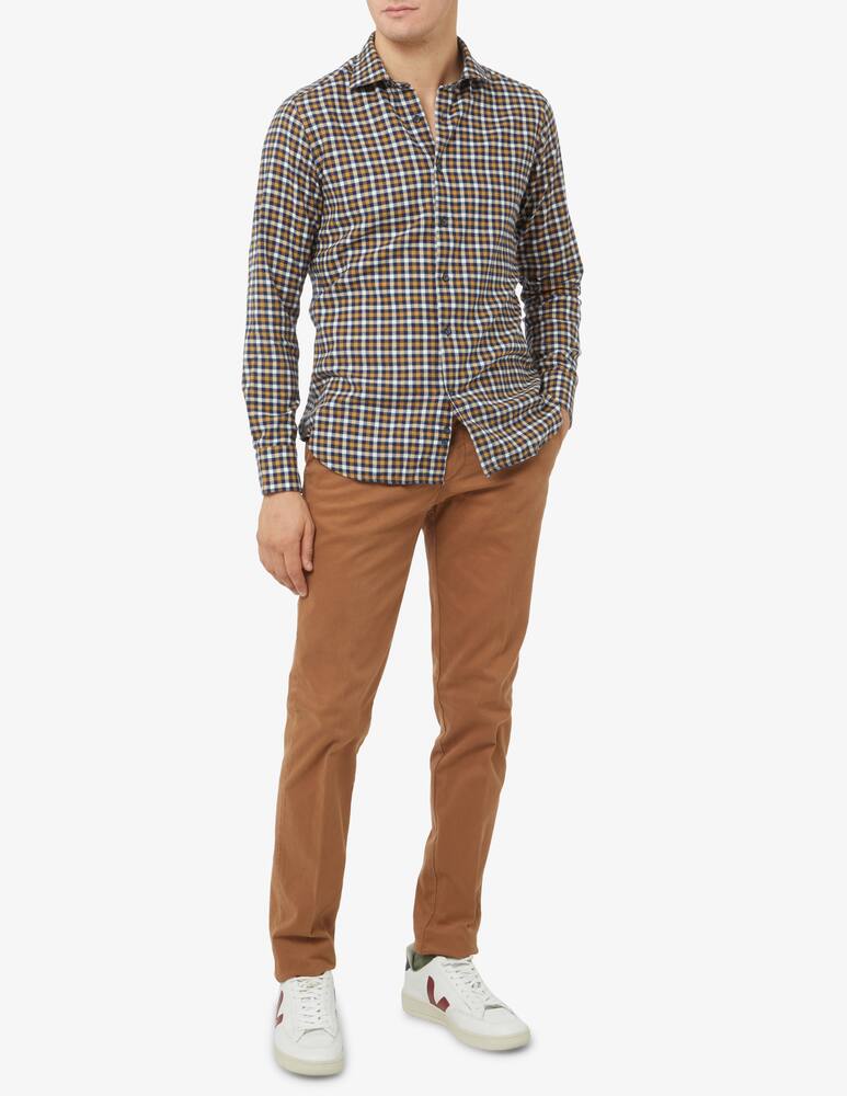 rinascente Tintoria Mattei Bicolor flannel check shirt - Multicolor
