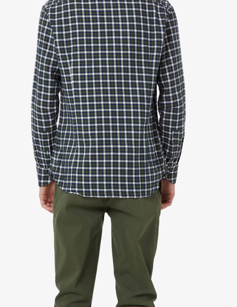 rinascente Tintoria Mattei Bicolor flannel check shirt - Multicolor