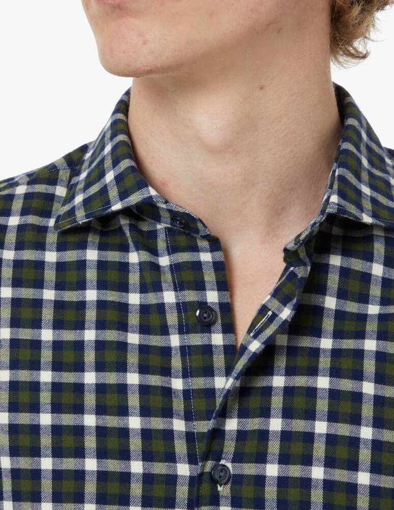 rinascente Tintoria Mattei Bicolor flannel check shirt - Multicolor