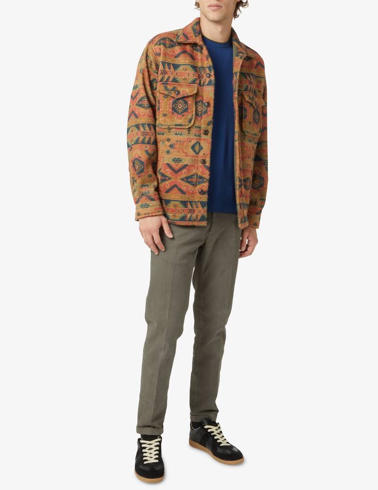 rinascente Tintoria Mattei Ethnic overshirt jacket - Orange