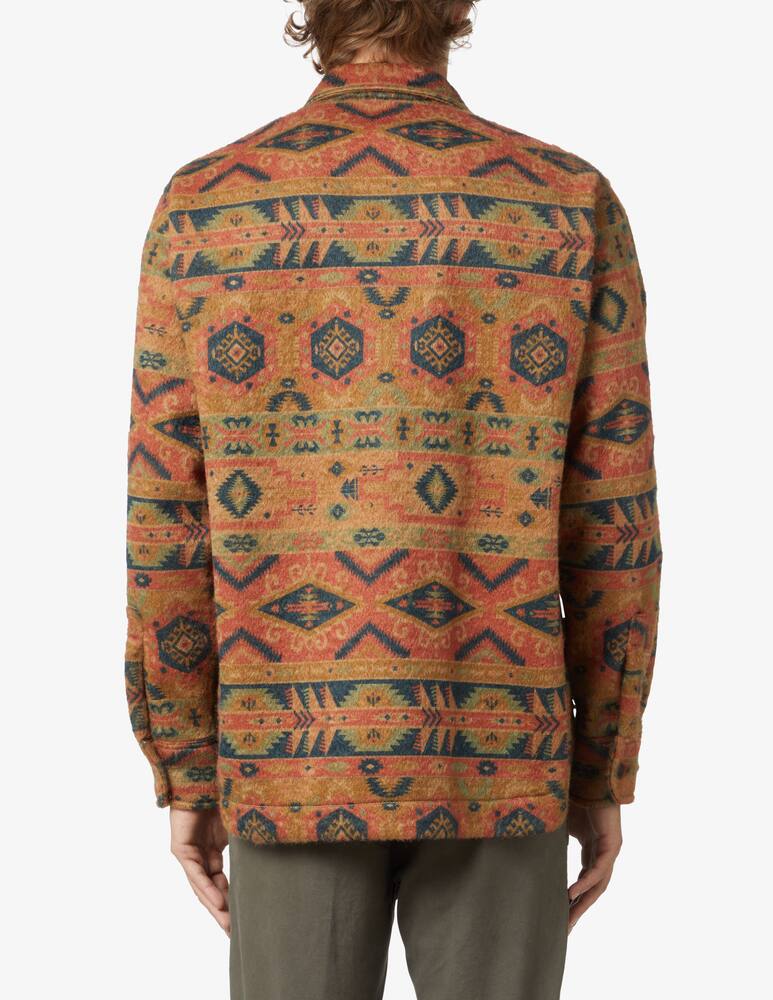rinascente Tintoria Mattei Ethnic overshirt jacket - Orange