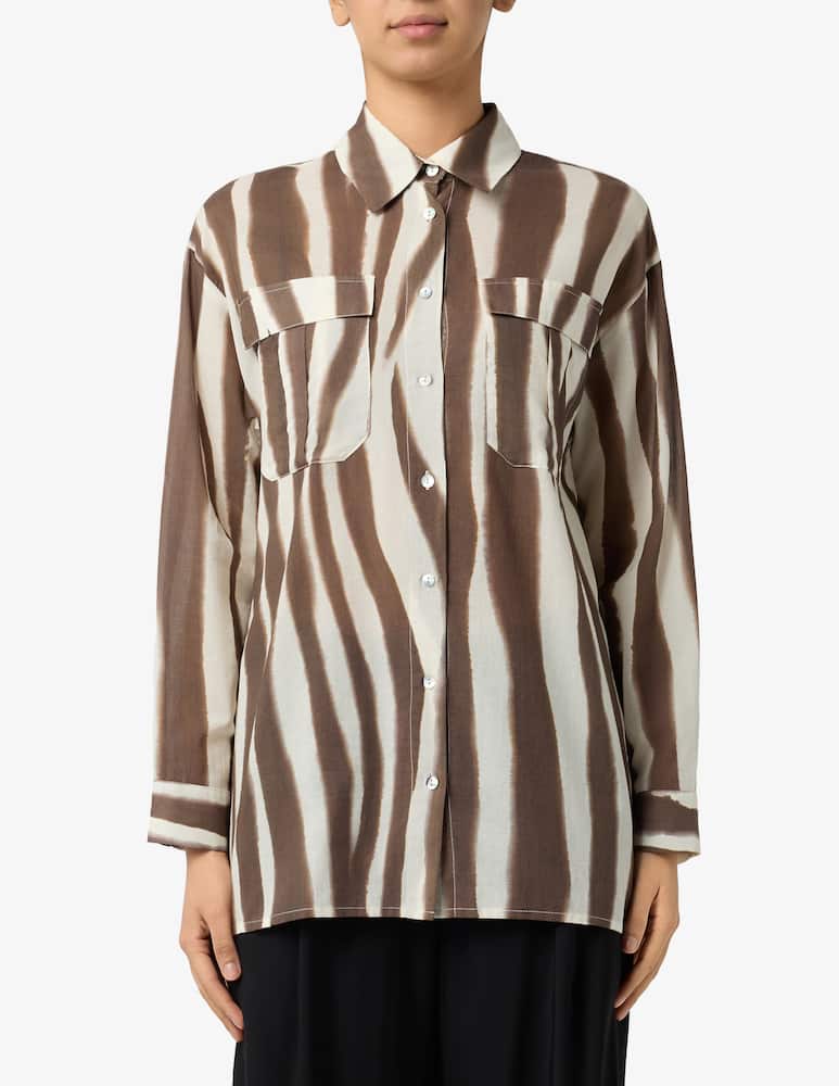 rinascente Annarita N Camicia stampa zebra Valdus