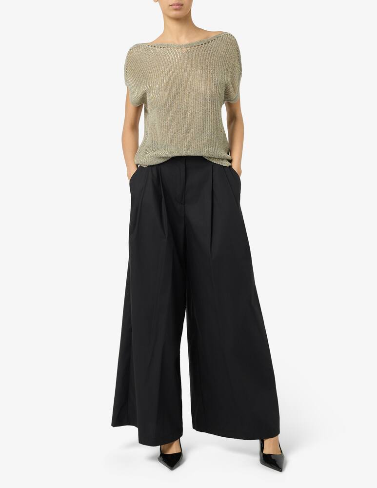 rinascente Annarita N Ribbed short sleeve blouse