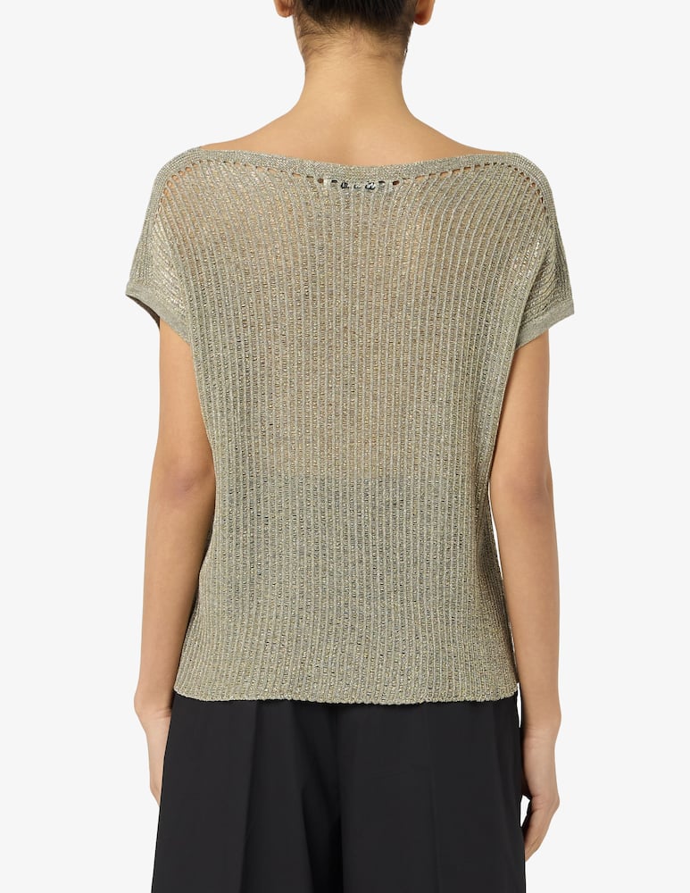 Annarita N Blusa manica corta in maglia - immagine 3 Annarita N Blusa manica corta in maglia - immagine 3