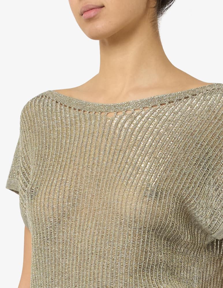 Annarita N Blusa manica corta in maglia - immagine 4 Annarita N Blusa manica corta in maglia - immagine 4