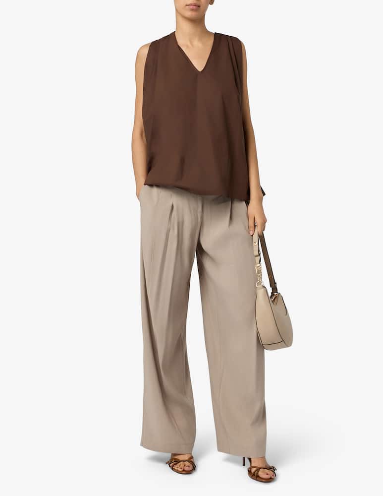 rinascente Annarita N Corwin pleated wide leg trousers