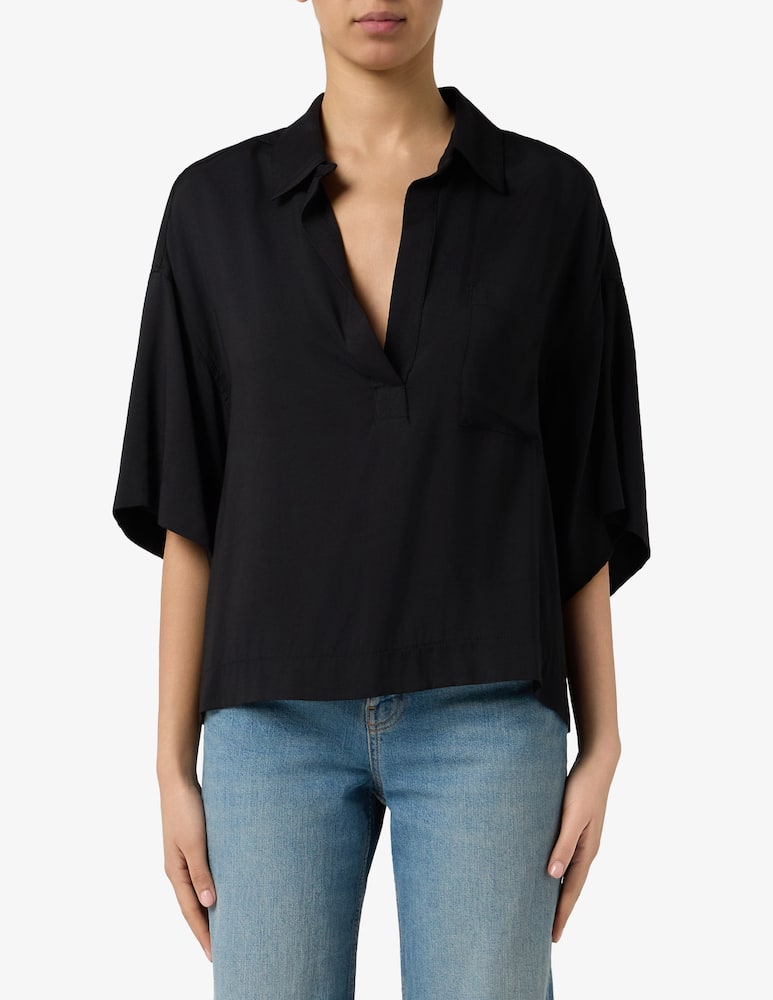 rinascente Annarita N Blusa con scollo a v Seling