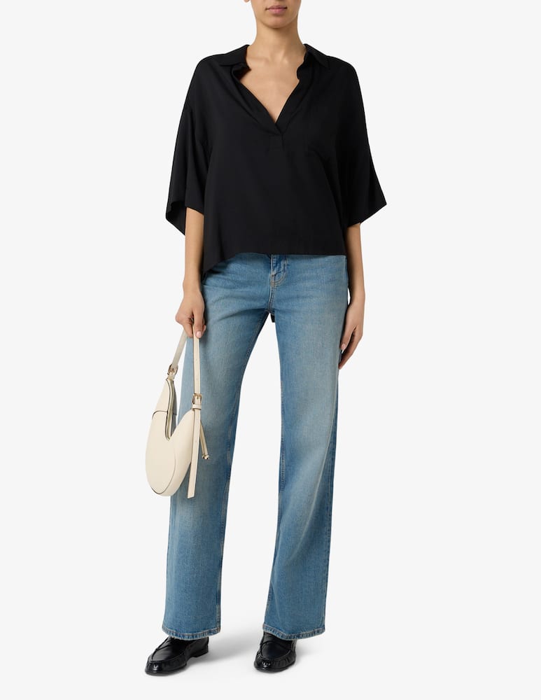 rinascente Annarita N Blusa con scollo a v Seling