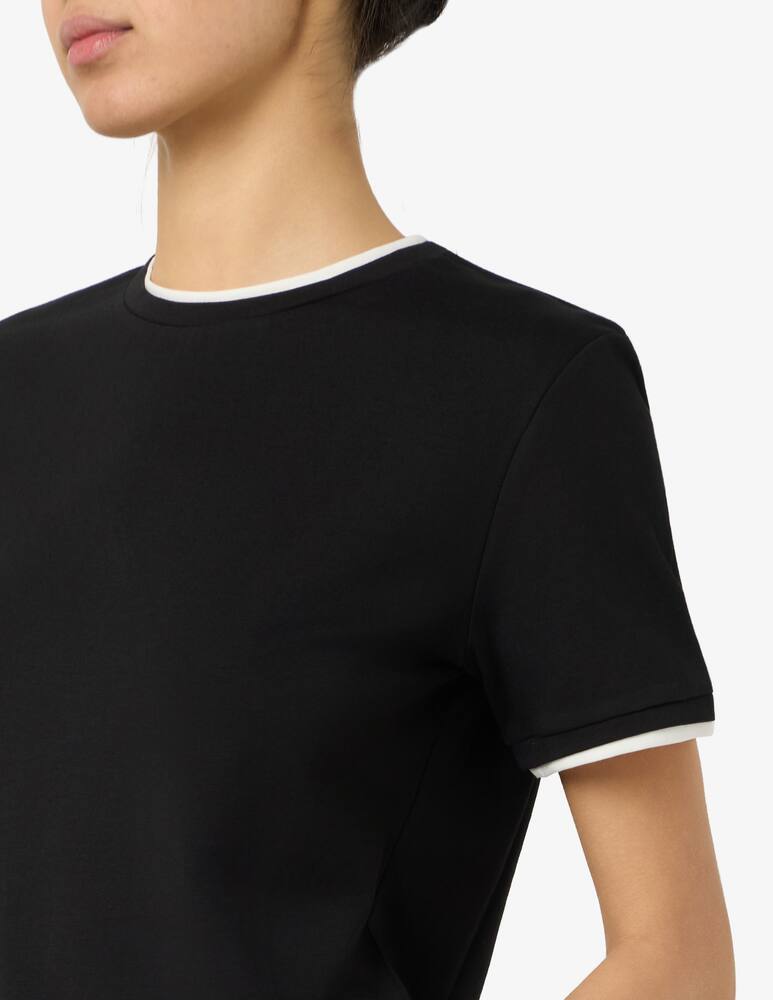 Annarita N Contrast trim crew t-shirt - picture 4 Annarita N Contrast trim crew t-shirt - picture 4