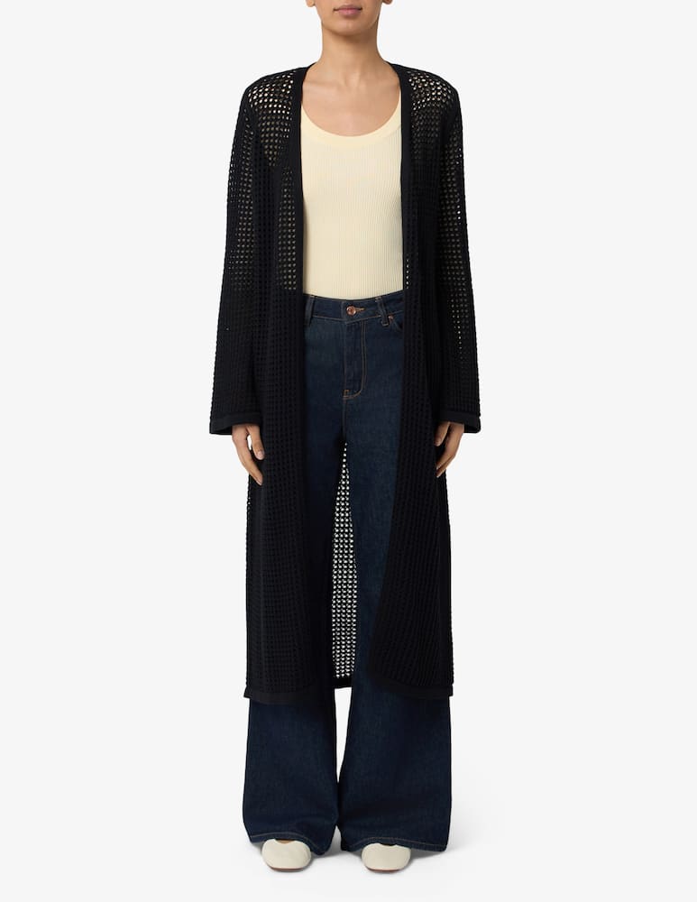 rinascente Rinascente Collection Drape long openwork cardigan