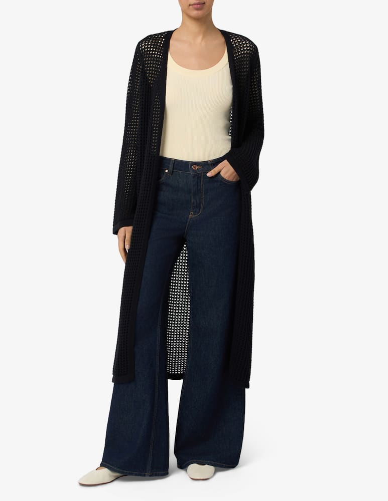 rinascente Rinascente Collection Drape long openwork cardigan