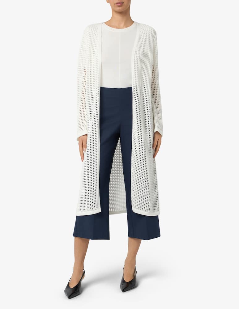 rinascente Rinascente Collection Cardigan lungo traforato in cotone