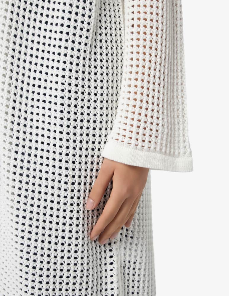 rinascente Rinascente Collection Cardigan lungo traforato in cotone