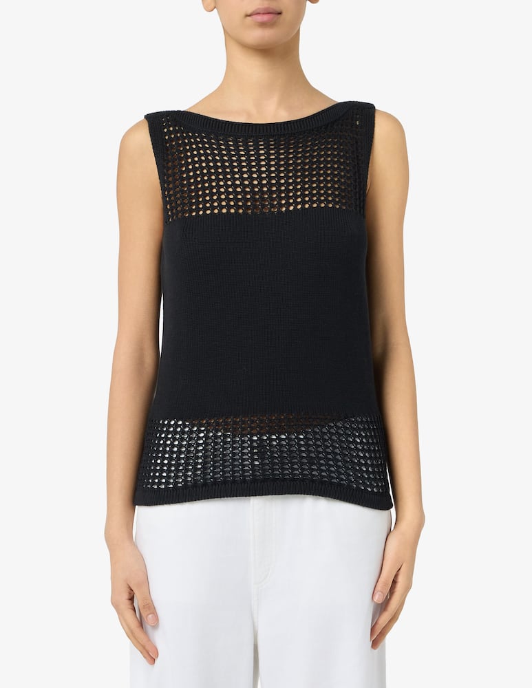 rinascente Rinascente Collection Top traforato con paillettes