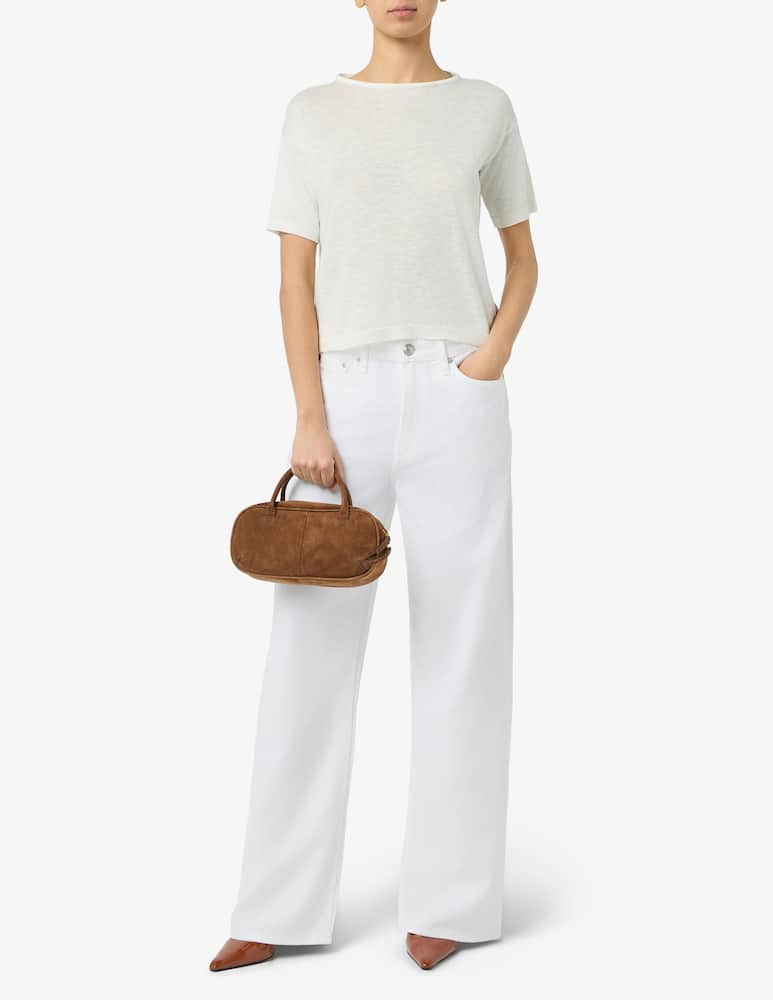 rinascente Rinascente Collection Boxy linen mix t-shirt