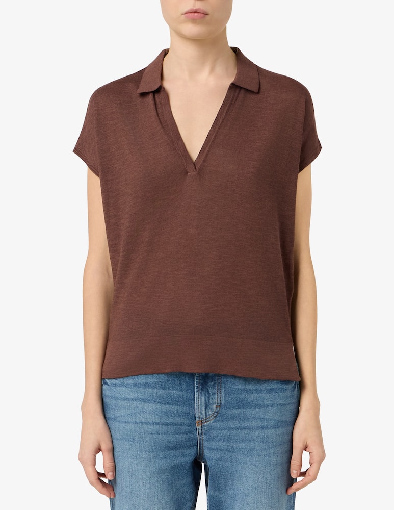 rinascente Rinascente Collection Polo a maniche corte in misto lino