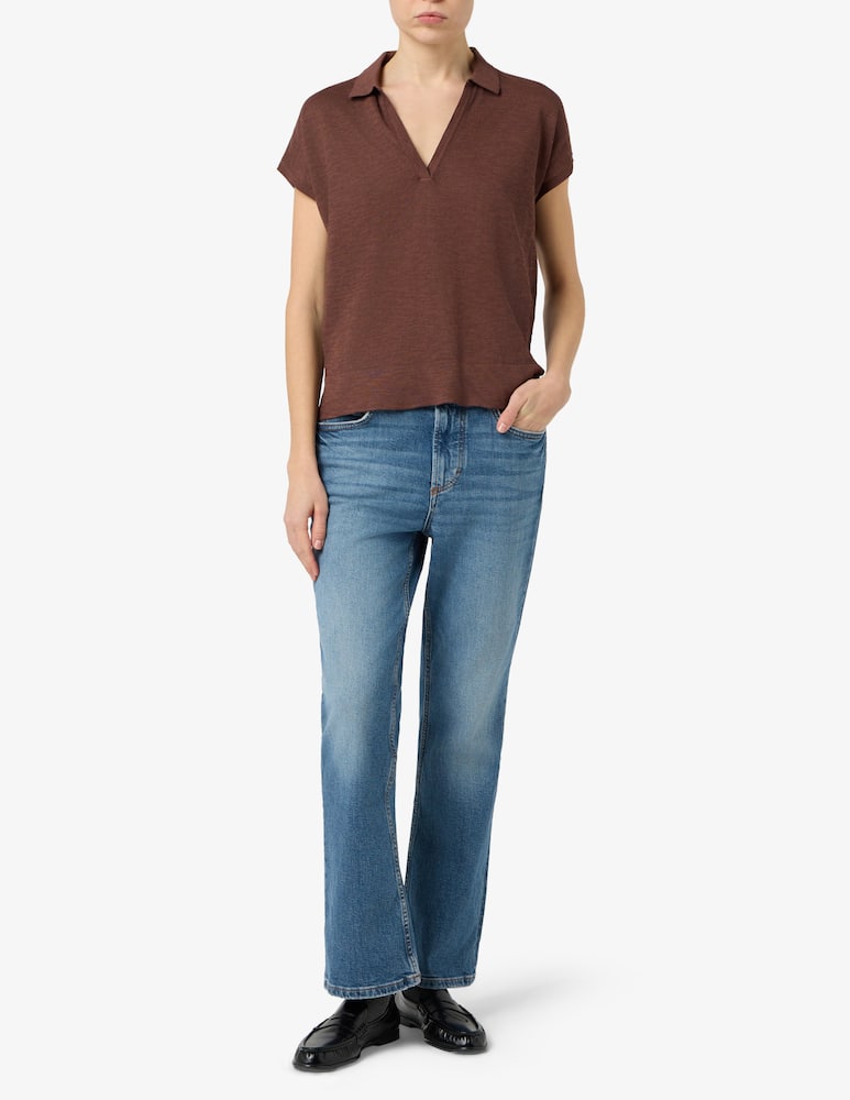 rinascente Rinascente Collection Polo a maniche corte in misto lino