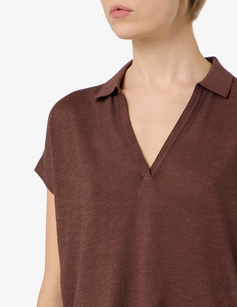 rinascente Rinascente Collection Polo a maniche corte in misto lino