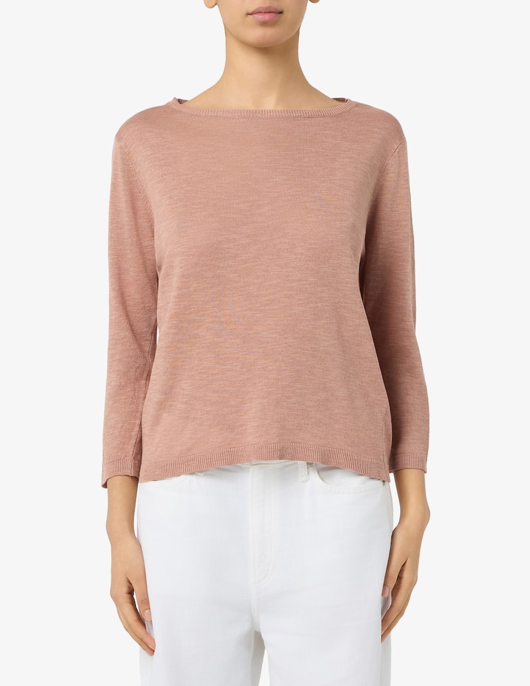 rinascente Rinascente Collection Linen blend boat neck jumper