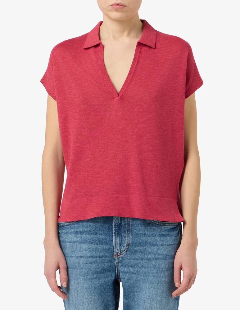 rinascente Rinascente Collection Polo a maniche corte in misto lino