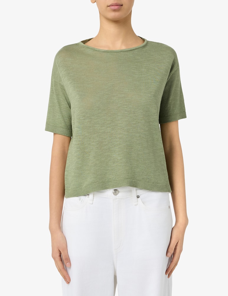 Rinascente Collection Boxy knit t-shirt - picture 1 Rinascente Collection Boxy knit t-shirt - picture 1