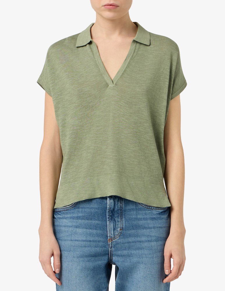 rinascente Rinascente Collection Polo a maniche corte in misto lino