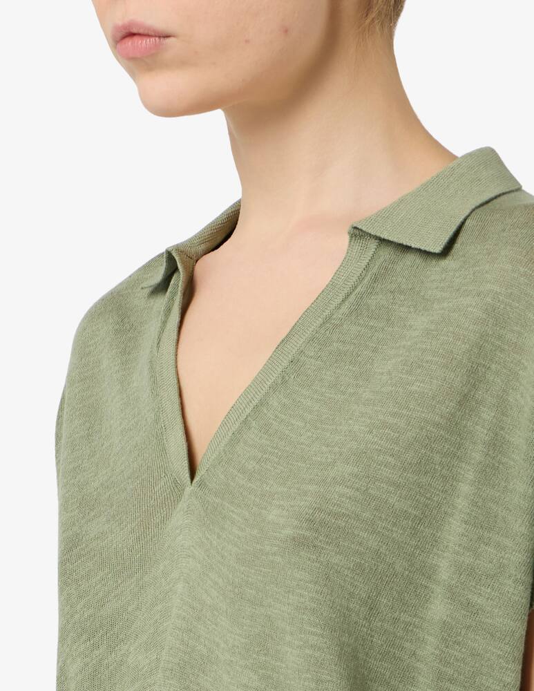 Rinascente Collection Linen blend polo-shirt - picture 4 Rinascente Collection Linen blend polo-shirt - picture 4
