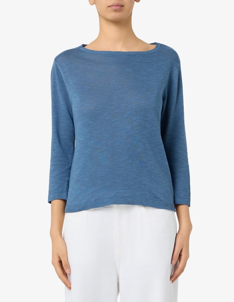 rinascente Rinascente Collection Linen blend boat neck jumper