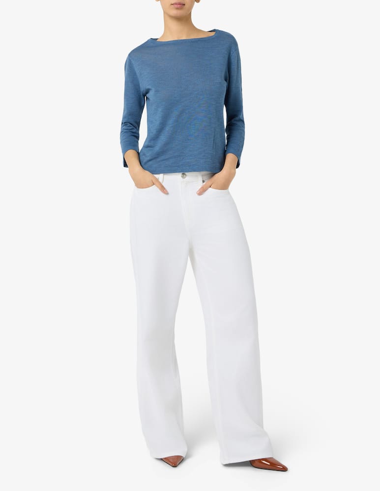 rinascente Rinascente Collection Linen blend boat neck jumper