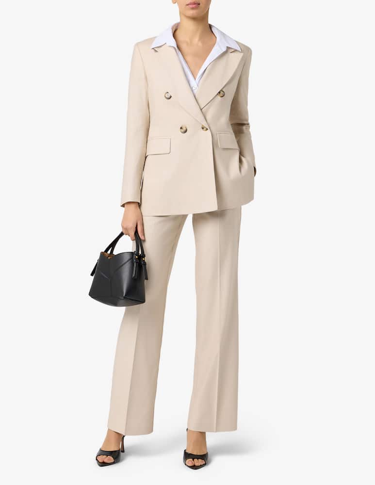 rinascente 24.7 Studio Double-breasted linen blend blazer