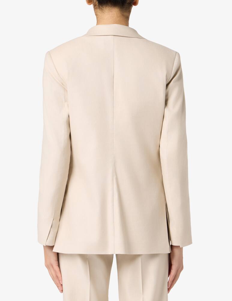 rinascente 24.7 Studio Double-breasted linen blend blazer