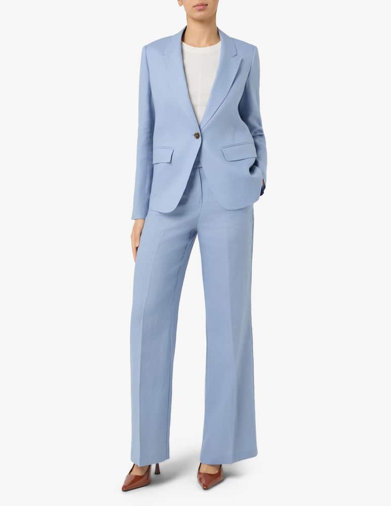 rinascente 24.7 Studio Linen single breasted blazer