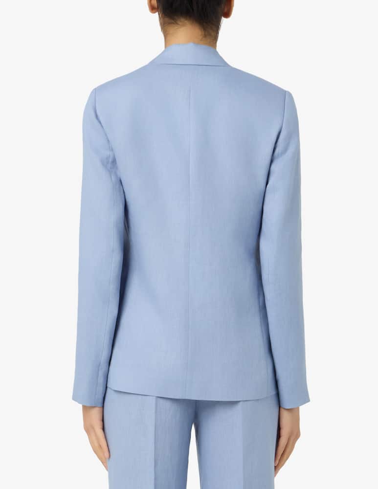 rinascente 24.7 Studio Linen single breasted blazer