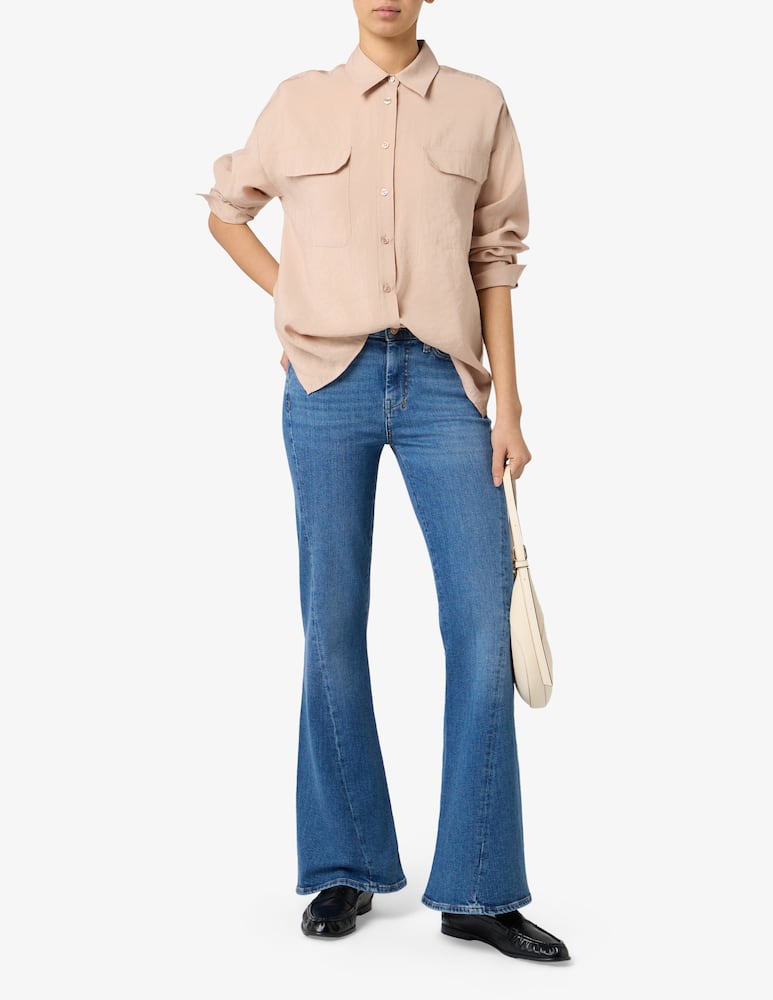 rinascente 24.7 Studio Crinkle pocket shirt