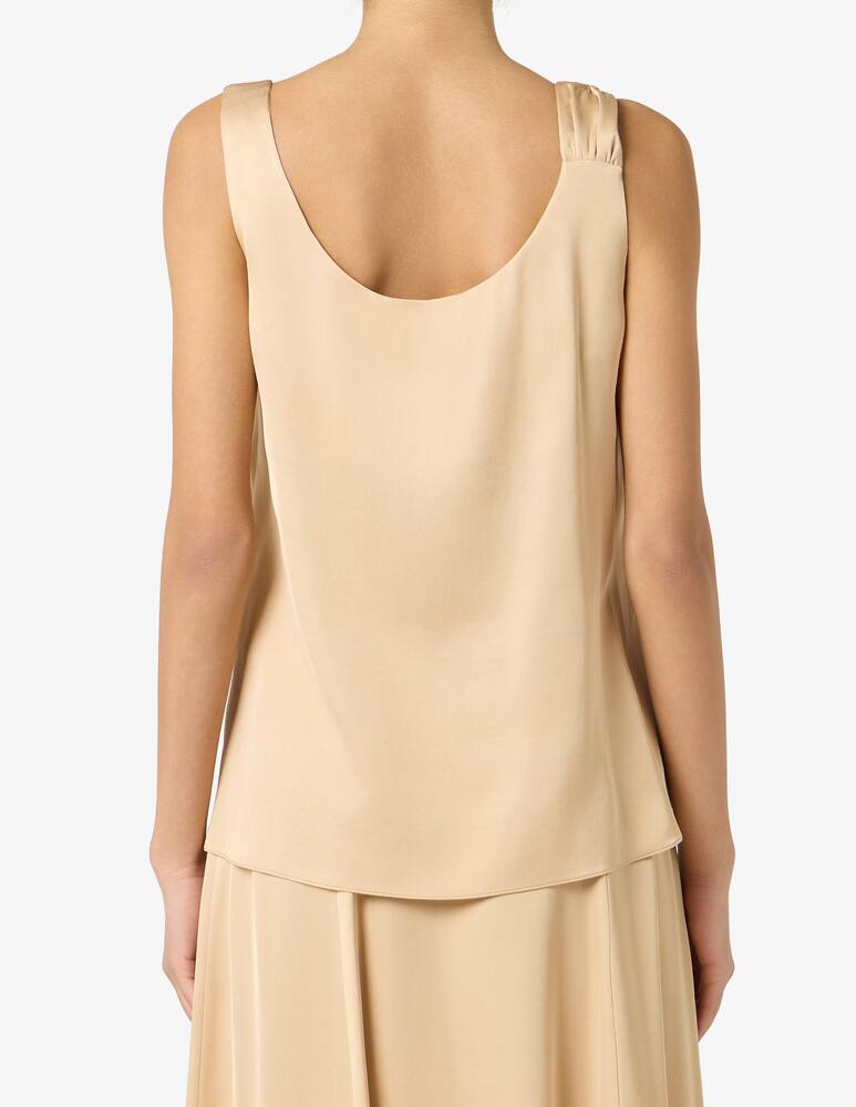 rinascente 24.7 Studio Satin shoulder knot top