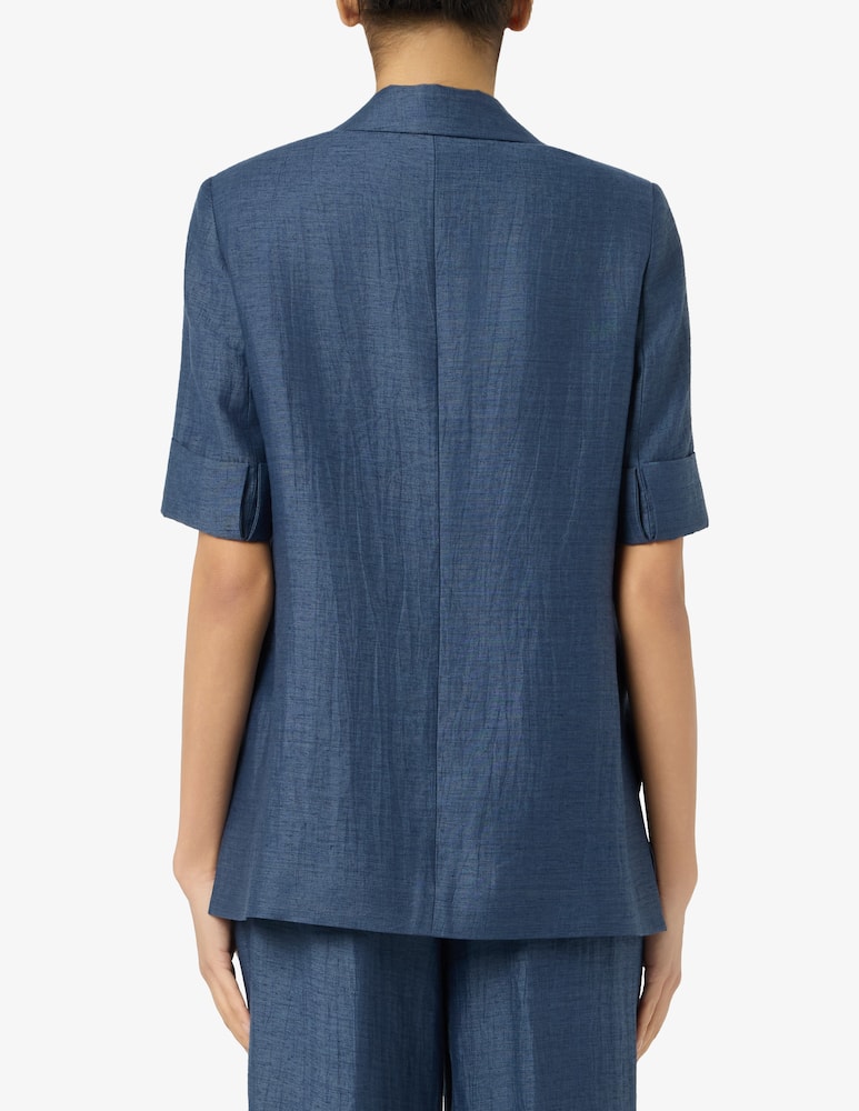 24.7 Studio Linen blend short sleeve blazer - picture 3