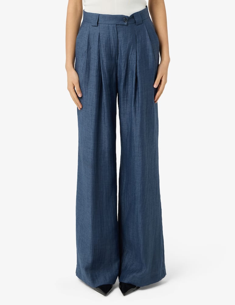 24.7 Studio Linen blend palazzo trousers - picture 1 24.7 Studio Linen blend palazzo trousers - picture 1